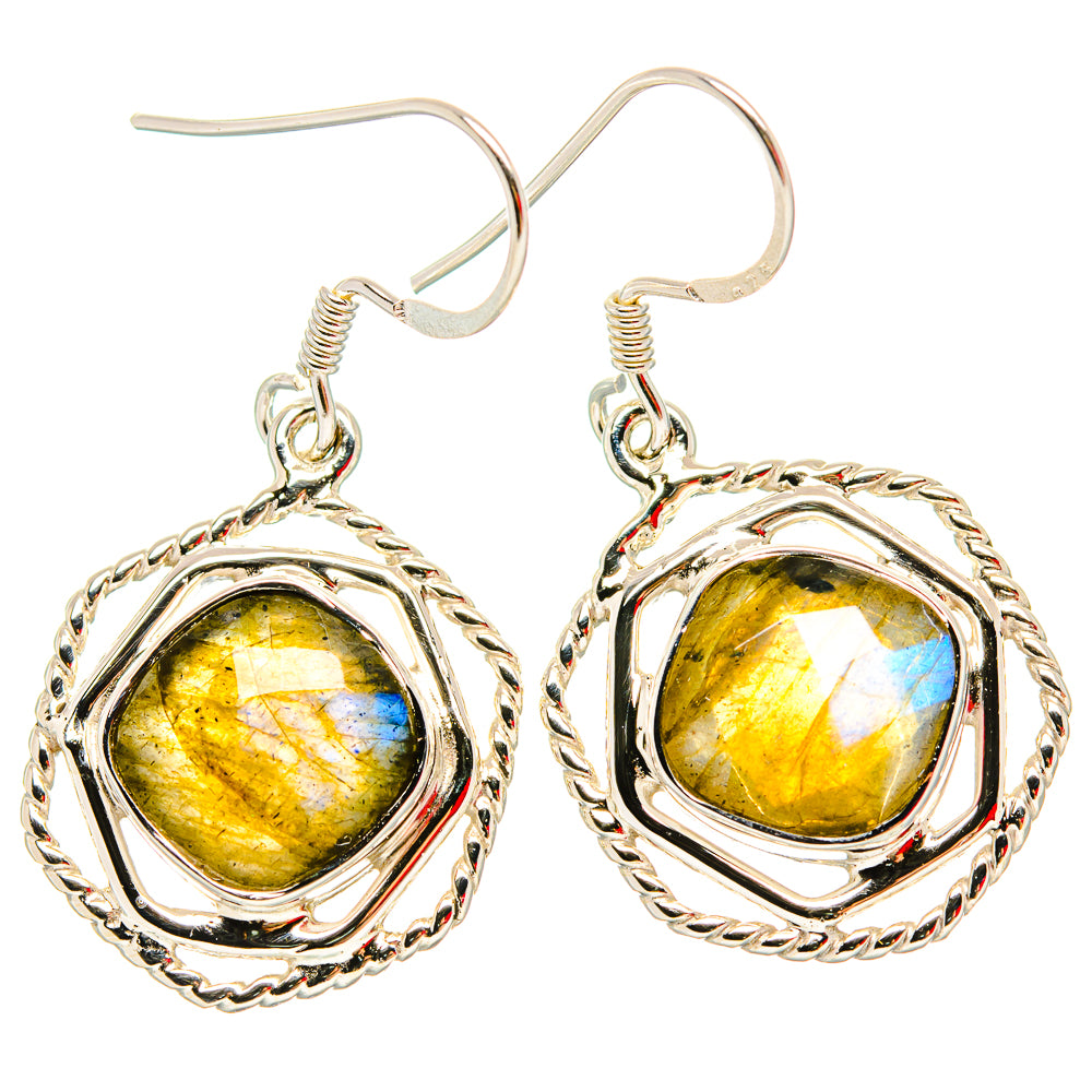 Labradorite Earrings handcrafted by Ana Silver Co - EARR430719 - Photo 2