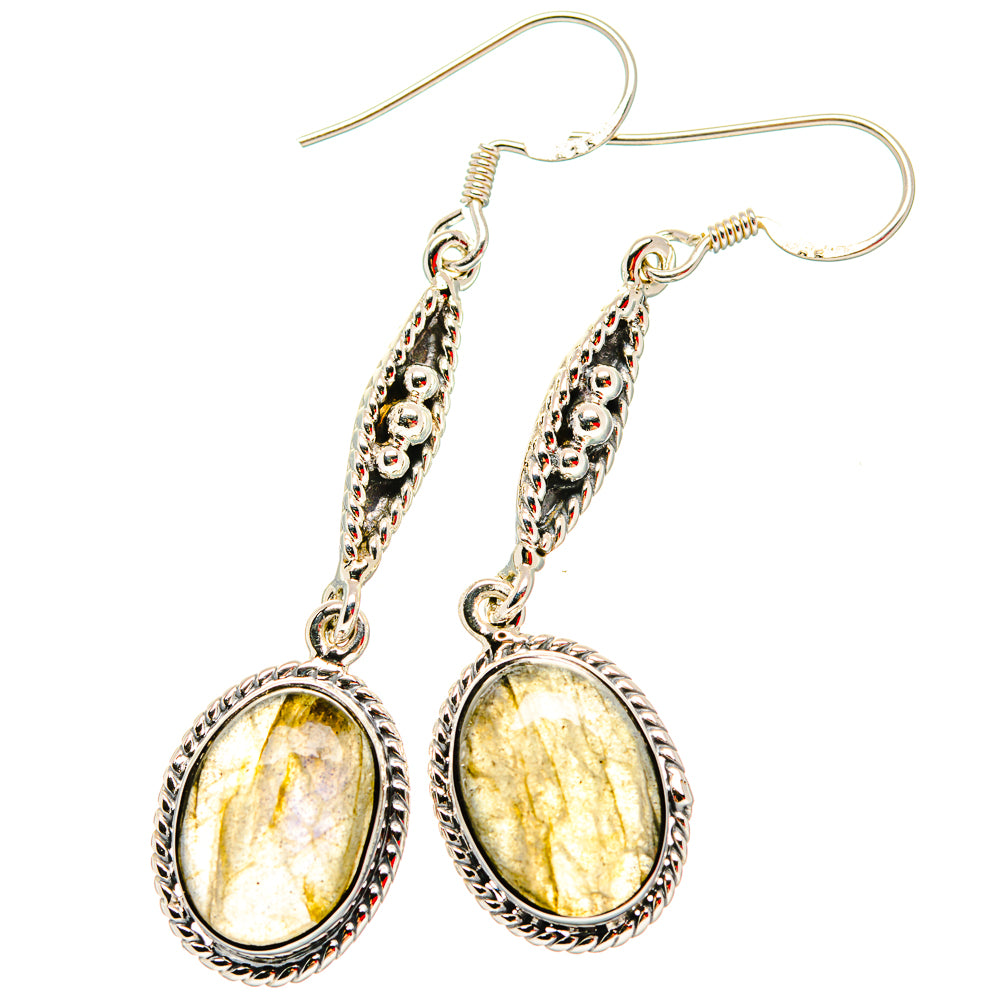 Labradorite Earrings handcrafted by Ana Silver Co - EARR430724 - Photo 2