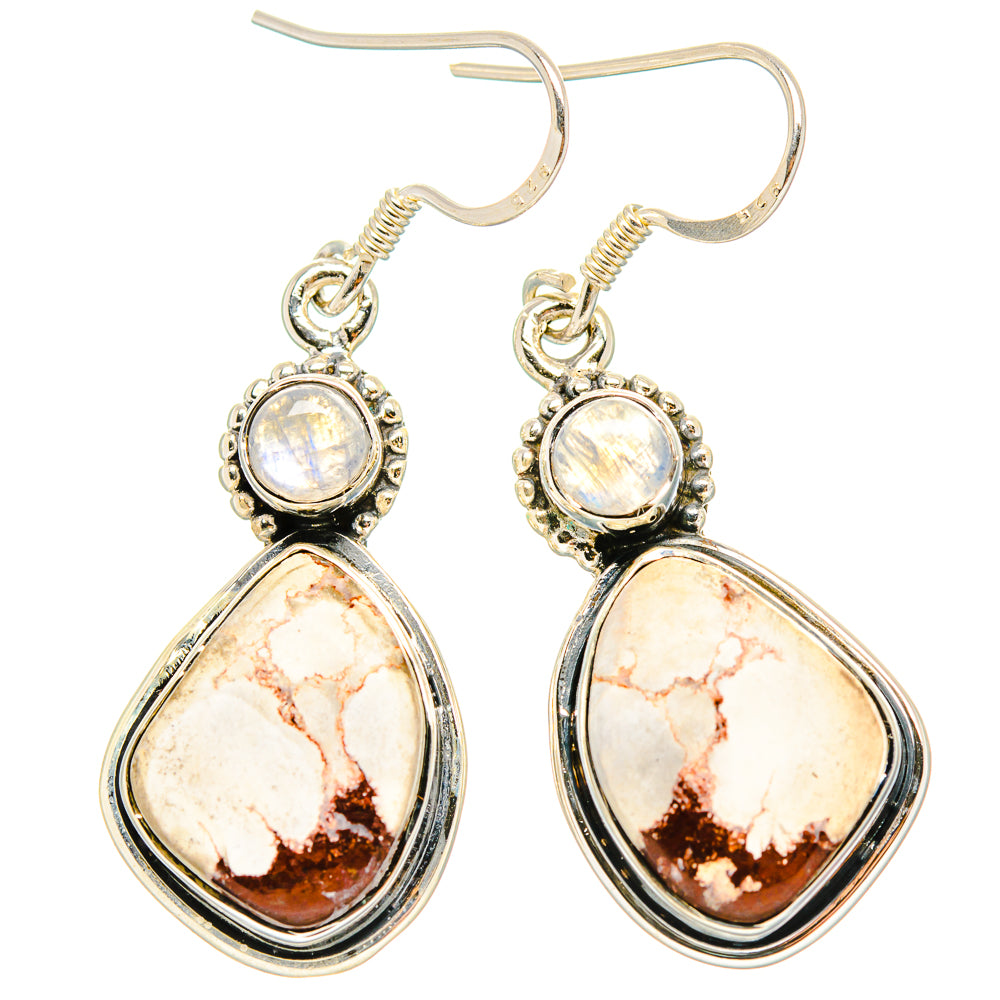 Wild Horse Jasper Earrings handcrafted by Ana Silver Co - EARR430938 - Photo 2