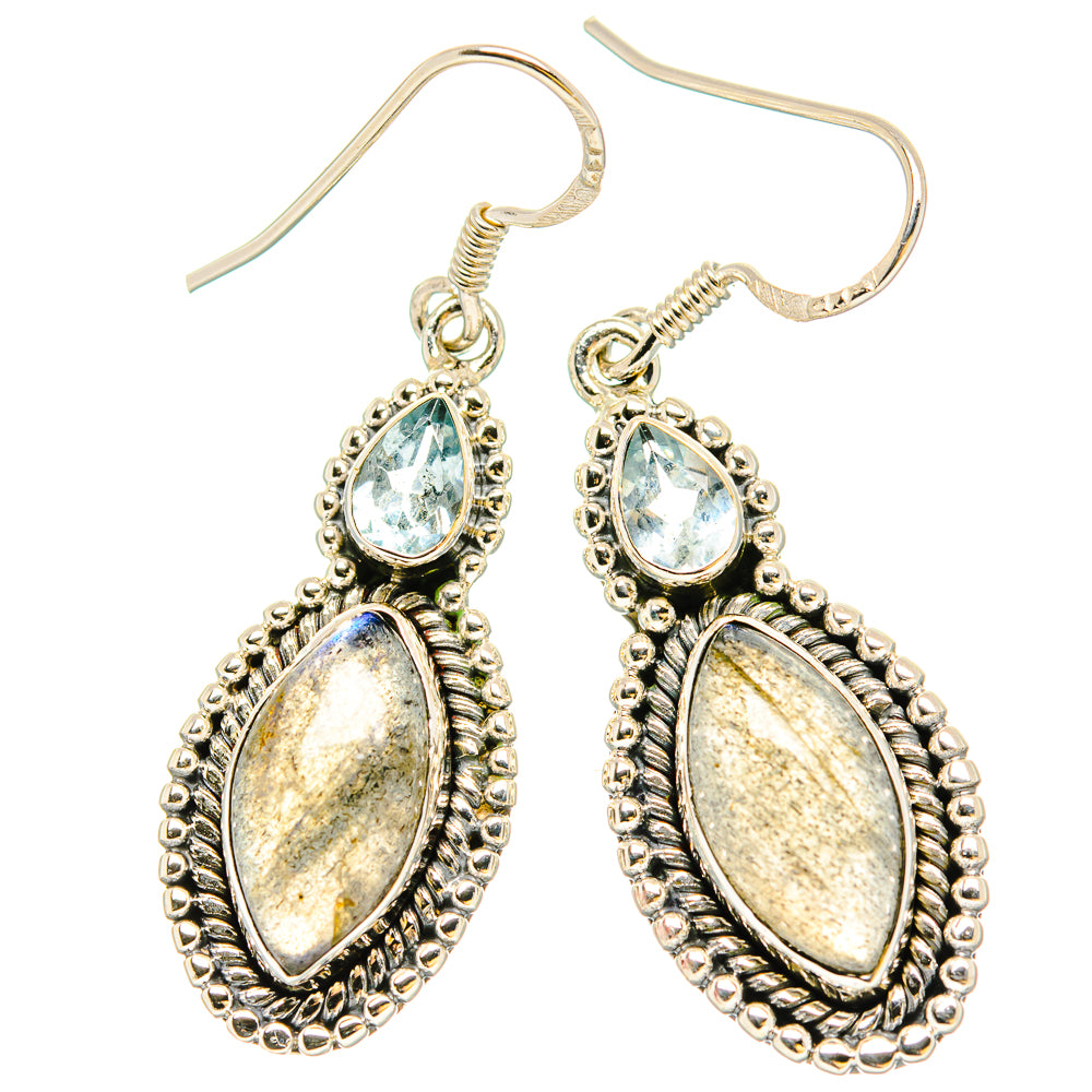 Labradorite Earrings handcrafted by Ana Silver Co - EARR431012 - Photo 2