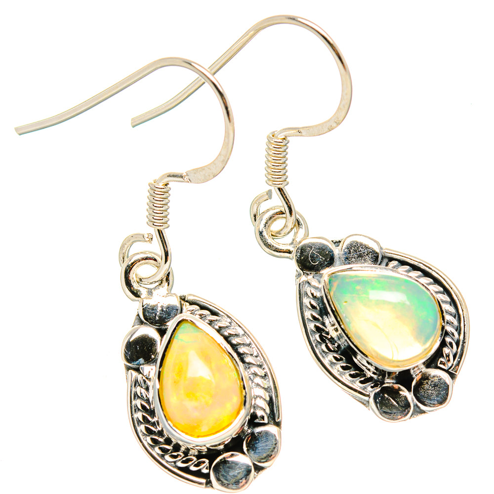 Ethiopian Opal Earrings handcrafted by Ana Silver Co - EARR431049 - Photo 2