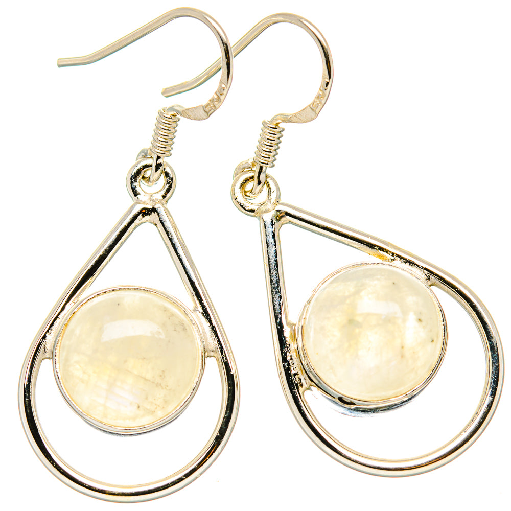 Rainbow Moonstone Earrings handcrafted by Ana Silver Co - EARR431055 - Photo 2