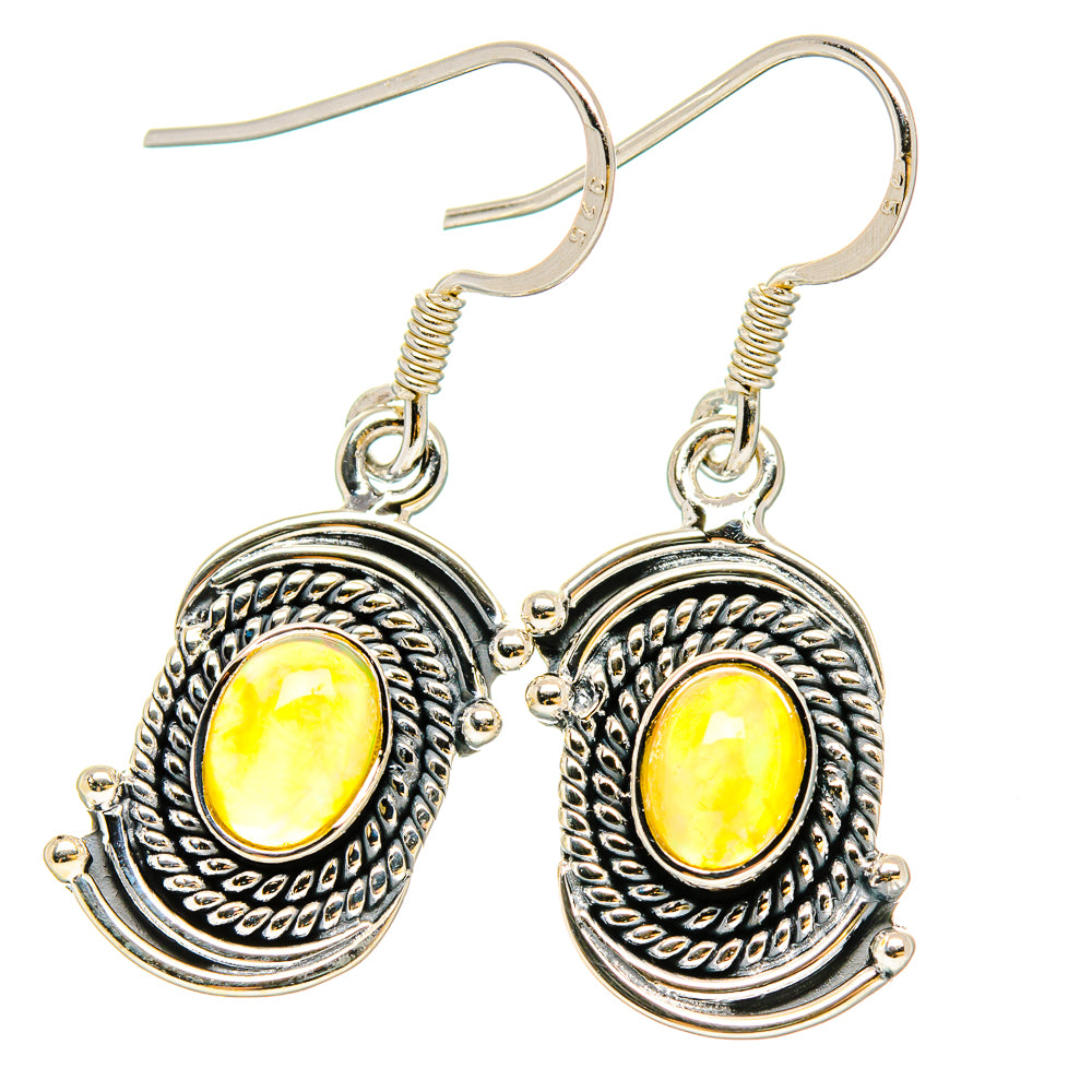Ethiopian Opal Earrings handcrafted by Ana Silver Co - EARR431077 - Photo 2