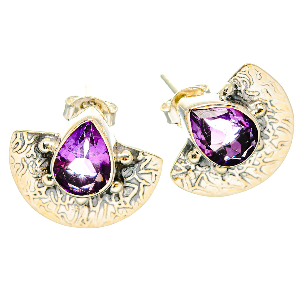 Amethyst Earrings handcrafted by Ana Silver Co - EARR431102 - Photo 2
