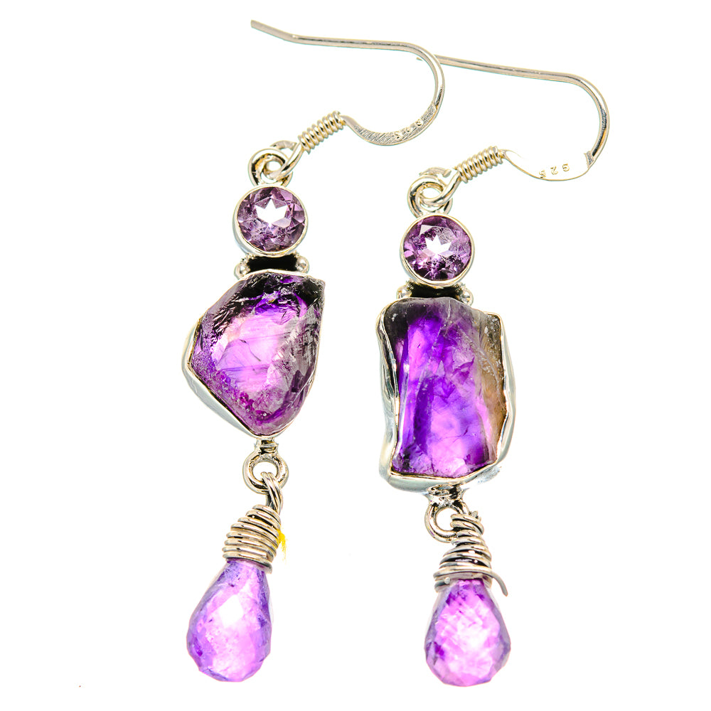 Amethyst Earrings handcrafted by Ana Silver Co - EARR431197 - Photo 2