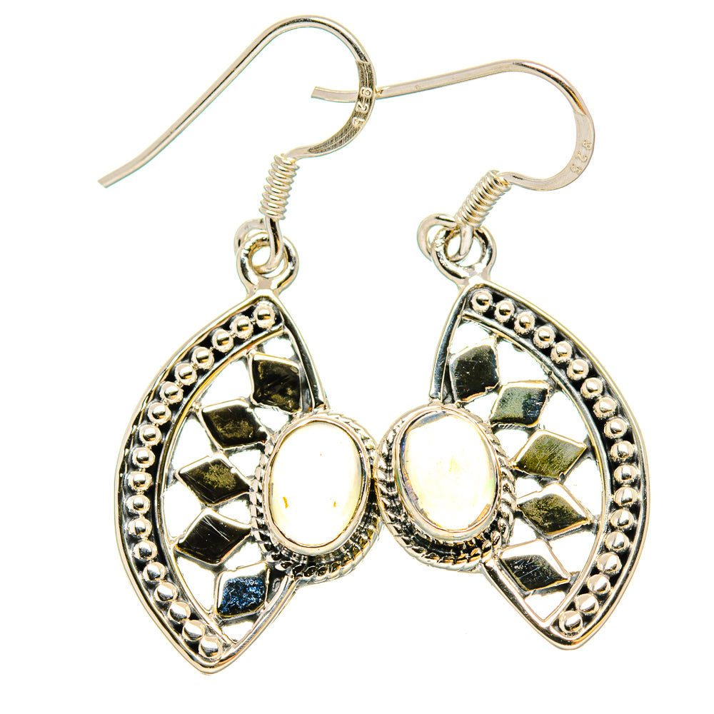 Ethiopian Opal Earrings handcrafted by Ana Silver Co - EARR431200 - Photo 2