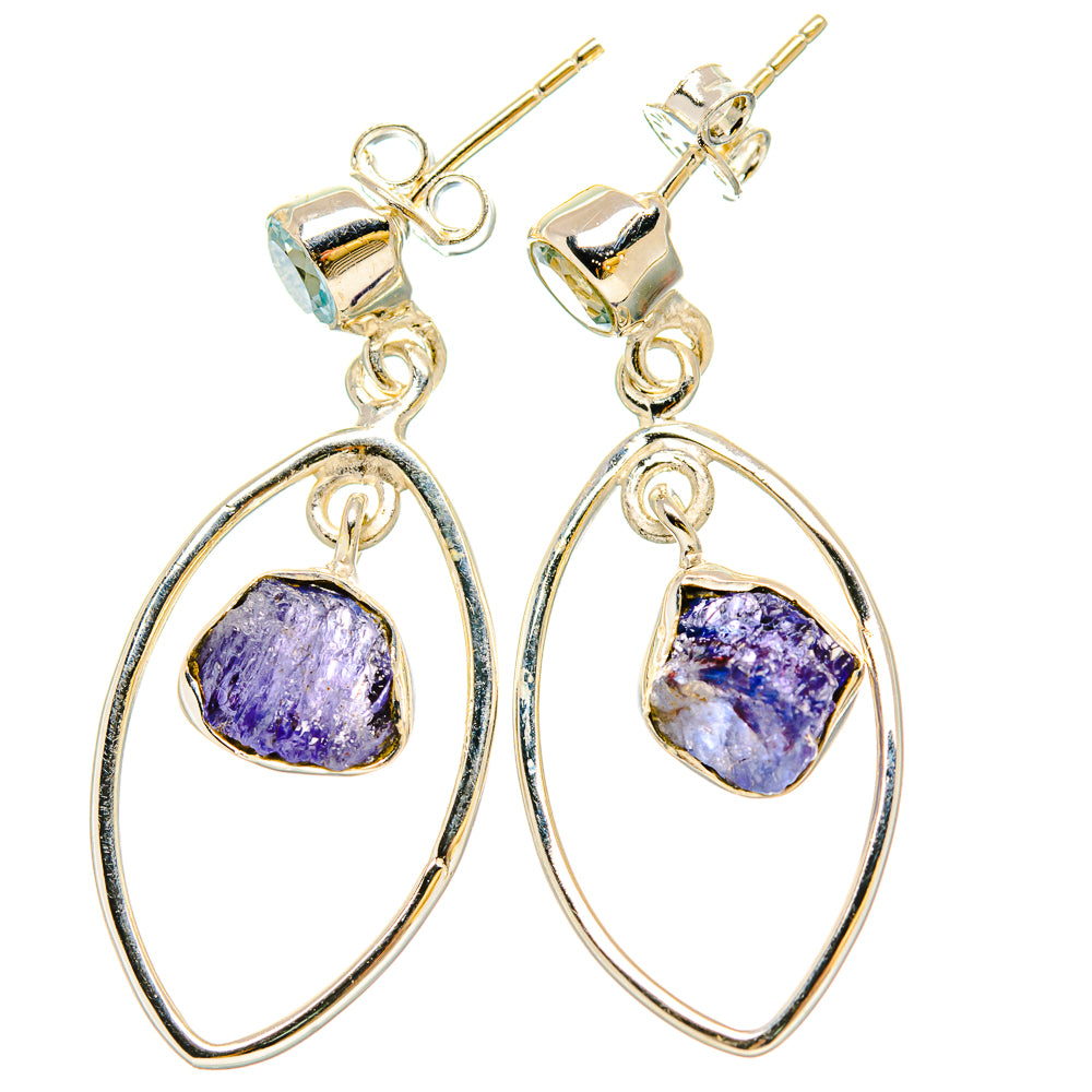 Tanzanite Earrings handcrafted by Ana Silver Co - EARR431210 - Photo 2