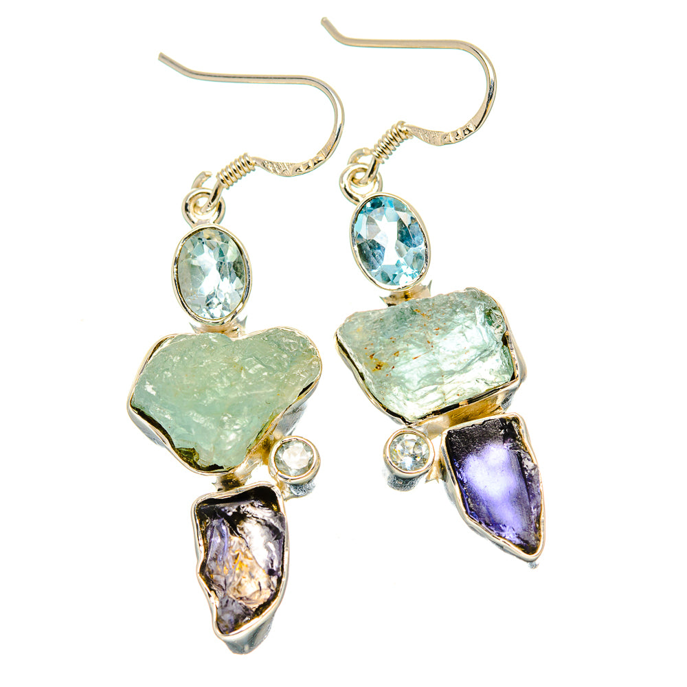 Aquamarine Earrings handcrafted by Ana Silver Co - EARR431213 - Photo 2