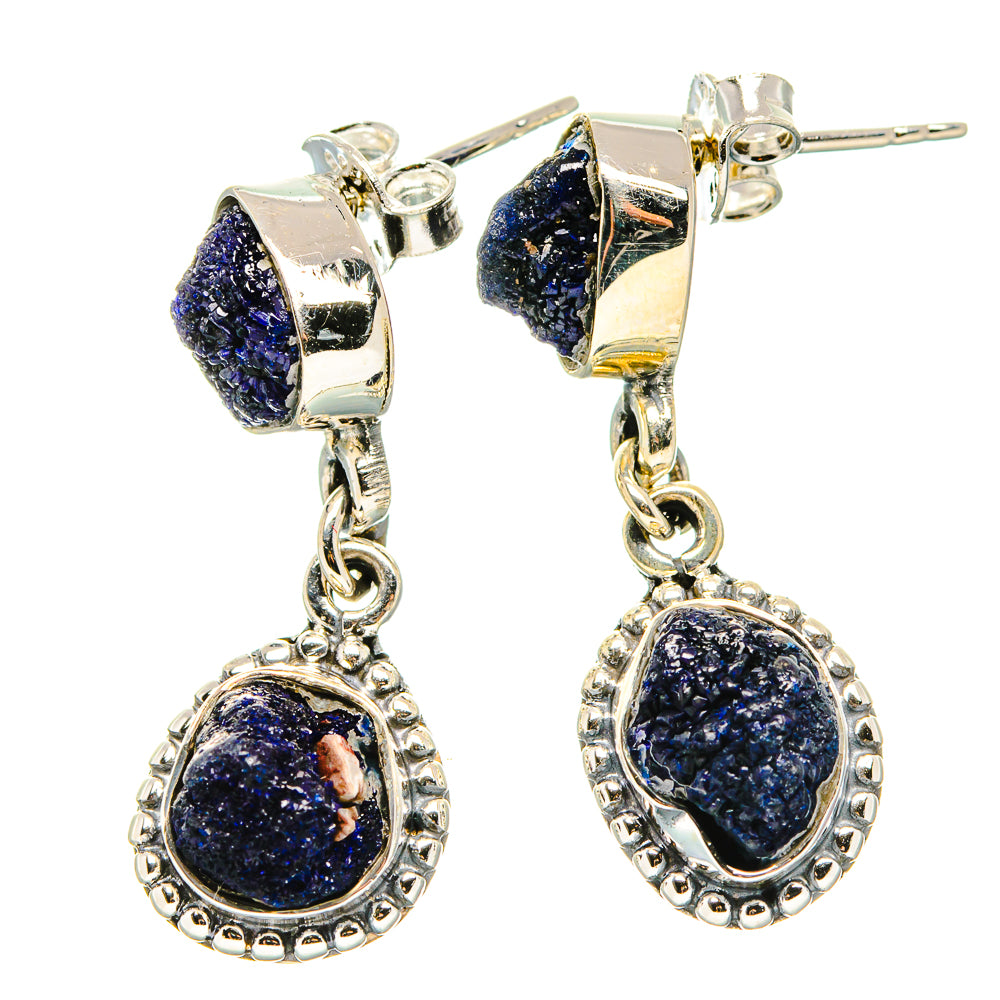 Lapis Lazuli Earrings handcrafted by Ana Silver Co - EARR431227 - Photo 2