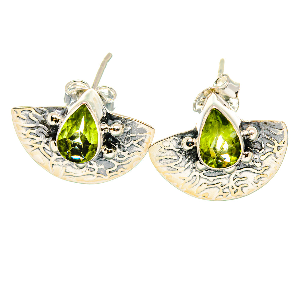 Peridot Earrings handcrafted by Ana Silver Co - EARR431272 - Photo 2