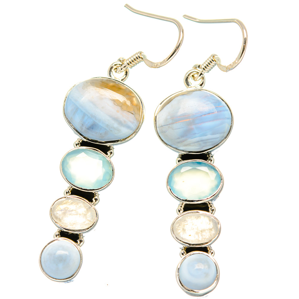 Owyhee Opal Earrings handcrafted by Ana Silver Co - EARR431314 - Photo 2