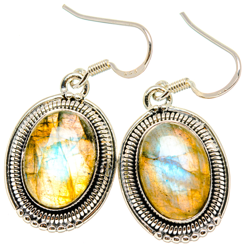 Labradorite Earrings handcrafted by Ana Silver Co - EARR431323 - Photo 2