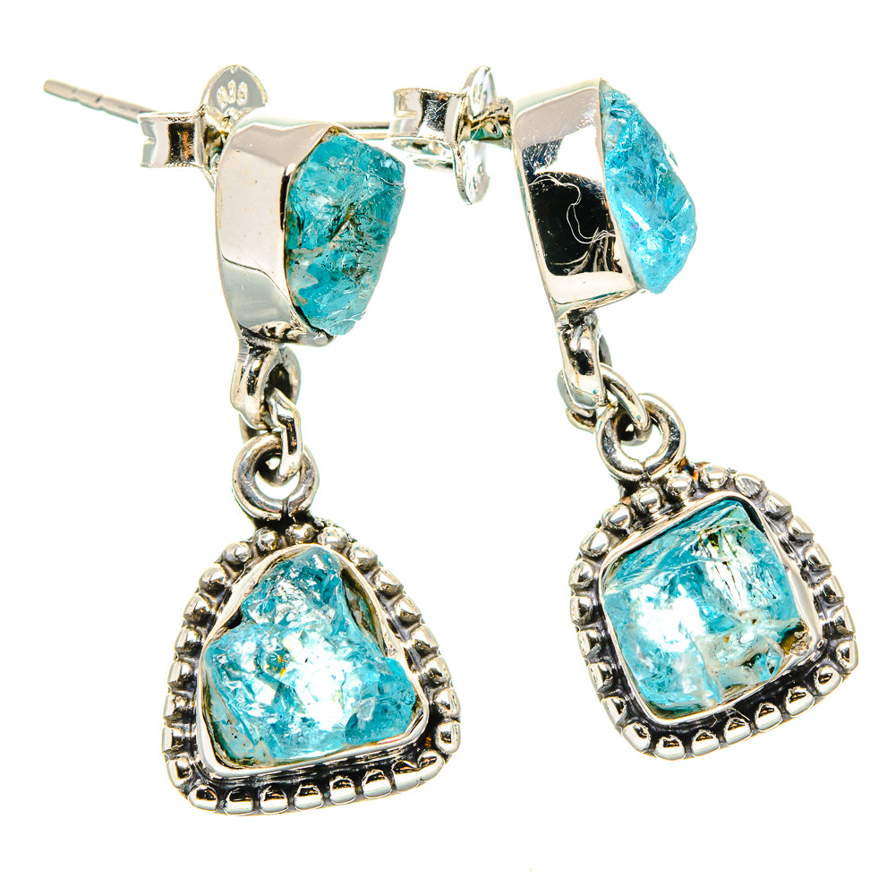 Apatite Earrings handcrafted by Ana Silver Co - EARR431391 - Photo 2