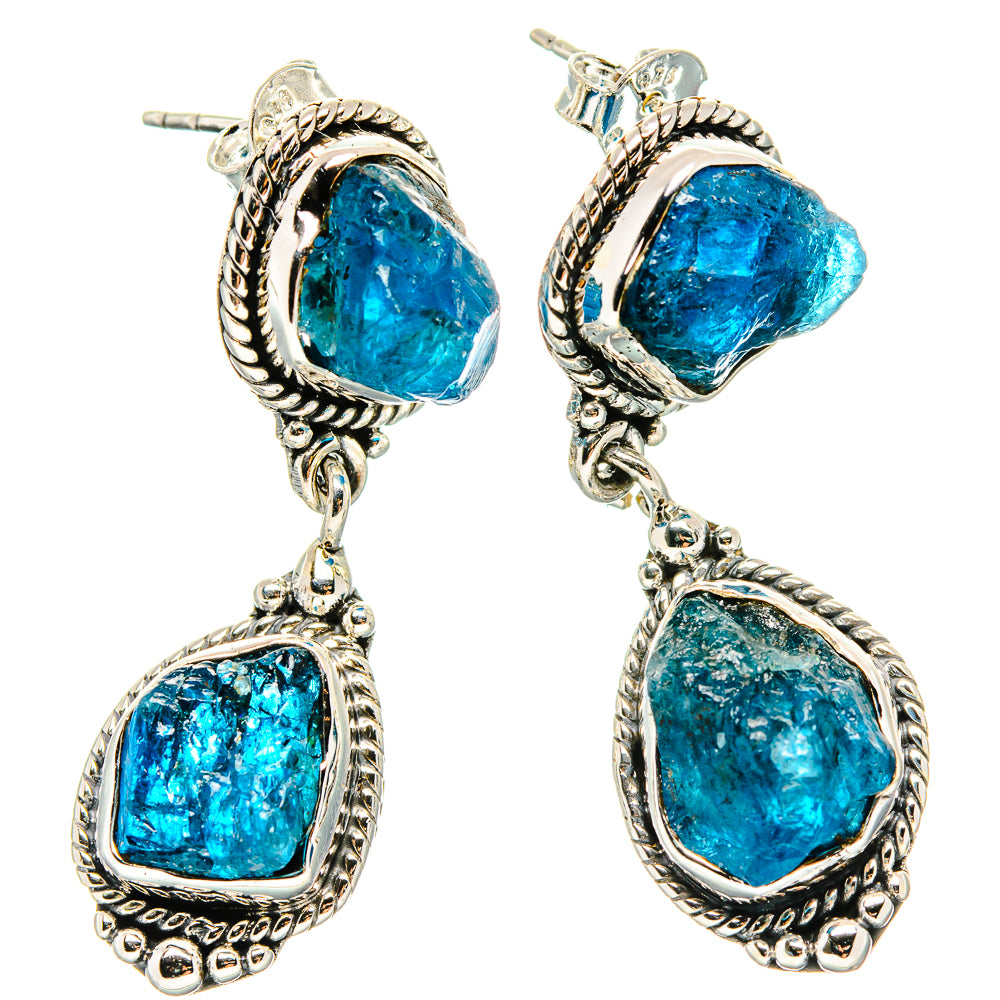 Apatite Earrings handcrafted by Ana Silver Co - EARR431402 - Photo 2
