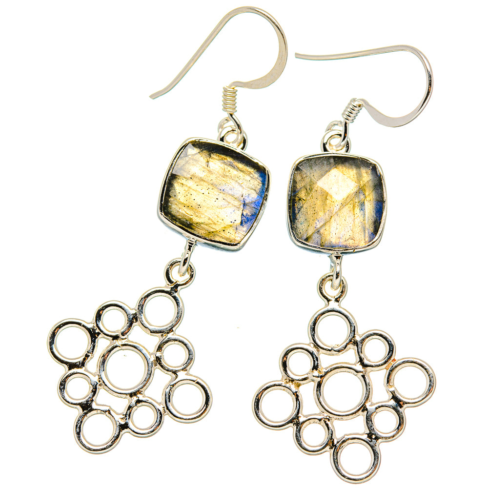 Labradorite Earrings handcrafted by Ana Silver Co - EARR431531 - Photo 2