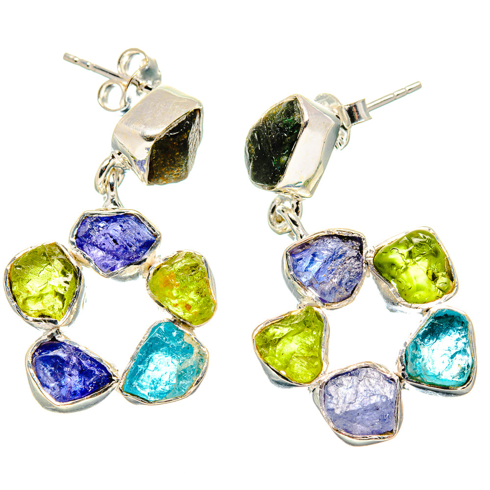 Tanzanite Earrings handcrafted by Ana Silver Co - EARR431572 - Photo 2