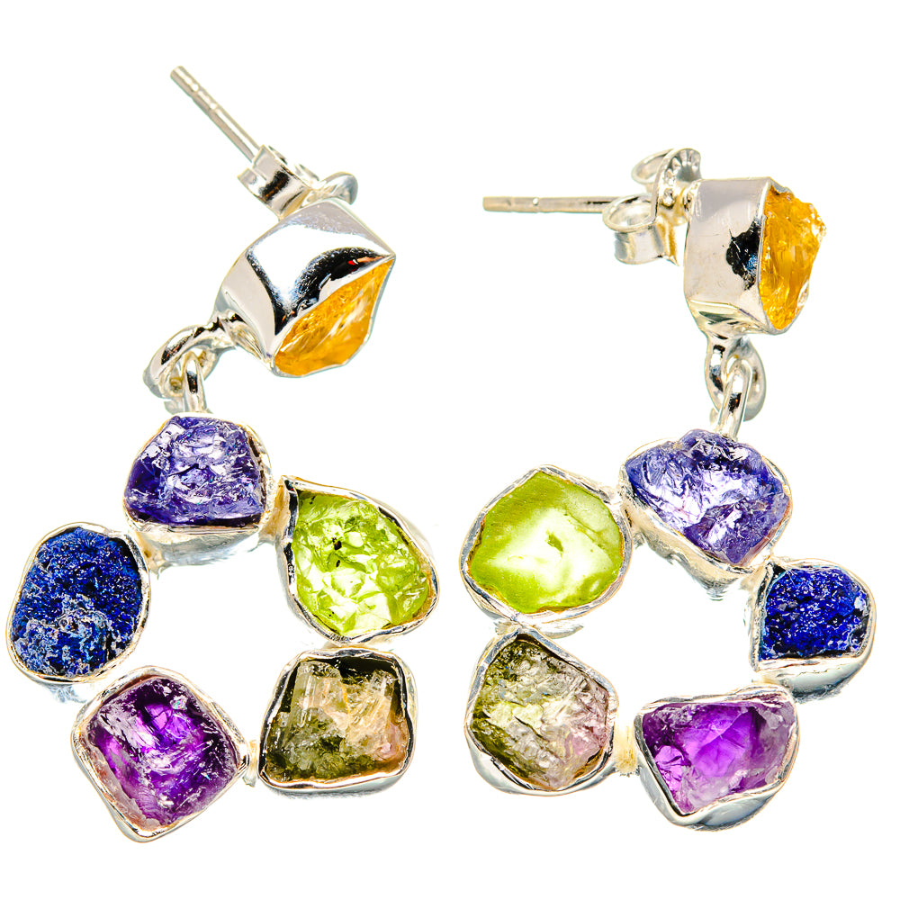 Multi-stone Earrings handcrafted by Ana Silver Co - EARR431574 - Photo 2