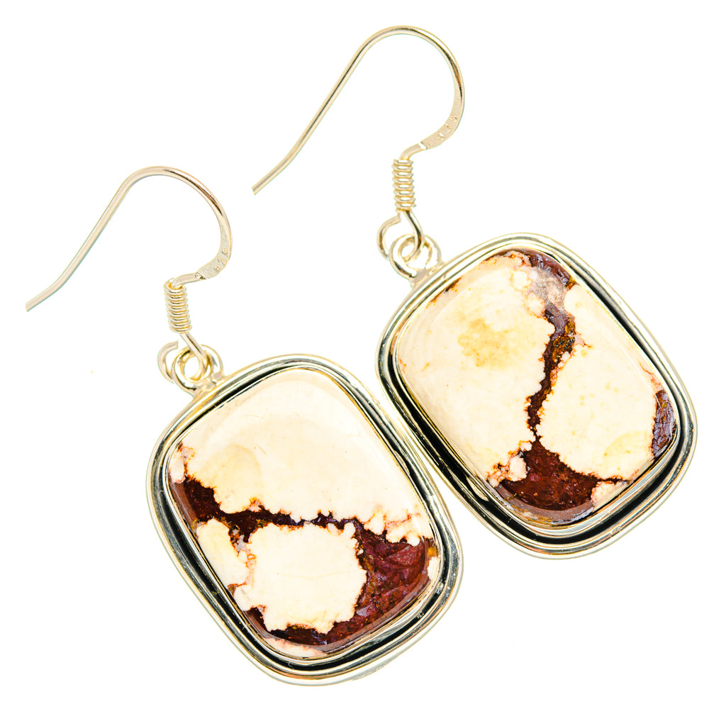 Wild Horse Jasper Earrings handcrafted by Ana Silver Co - EARR428572 - Photo 2