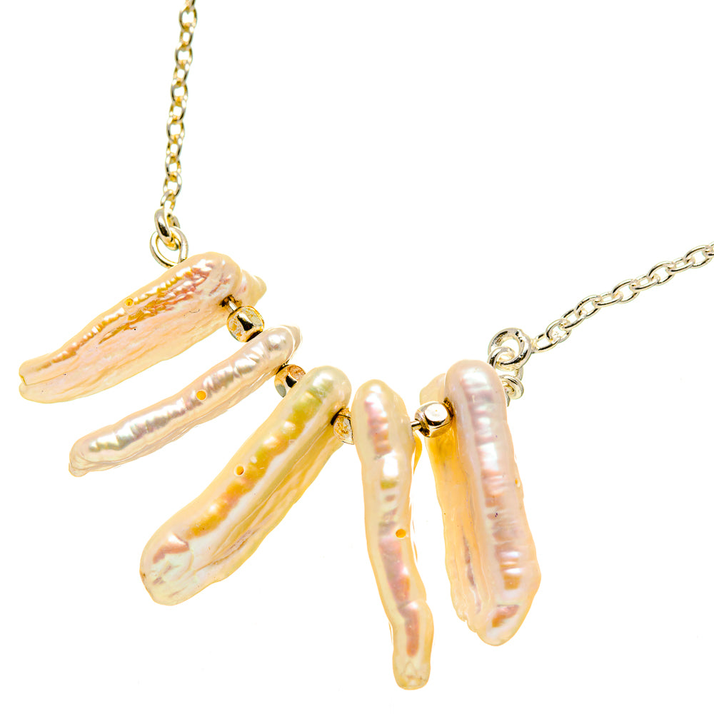 Mother Of Pearl Necklaces handcrafted by Ana Silver Co - NEC12288
