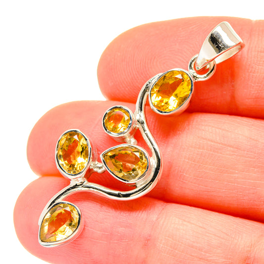 Citrine Pendants handcrafted by Ana Silver Co - PD21446