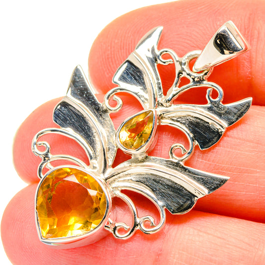 CItrine Pendants handcrafted by Ana Silver Co - PD21447