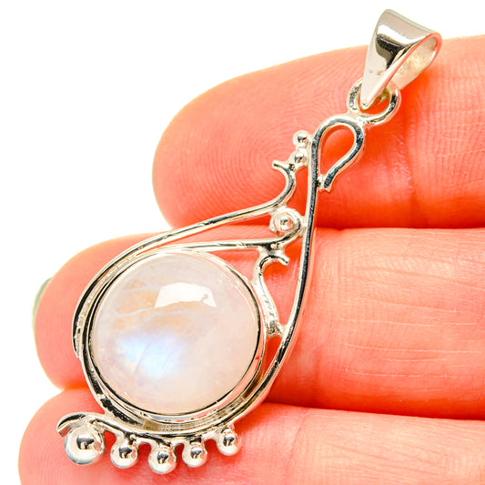 Rainbow Moonstone Pendants handcrafted by Ana Silver Co - PD21472
