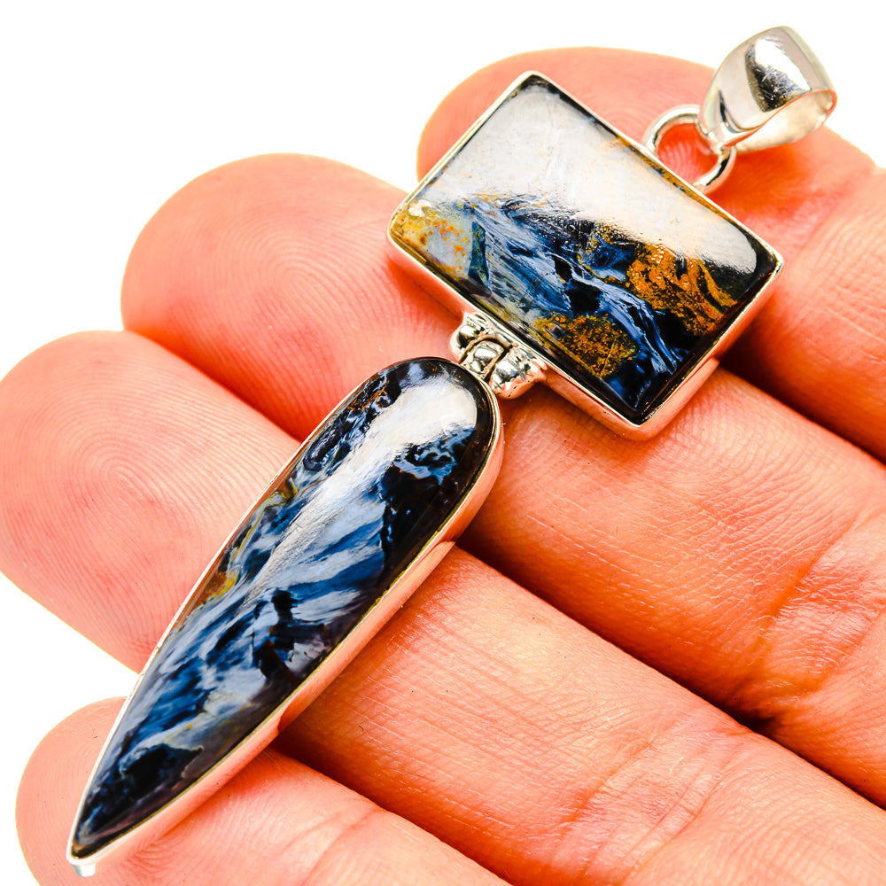•PIETERSITE SPEAR TEAR• sterling silver pendant