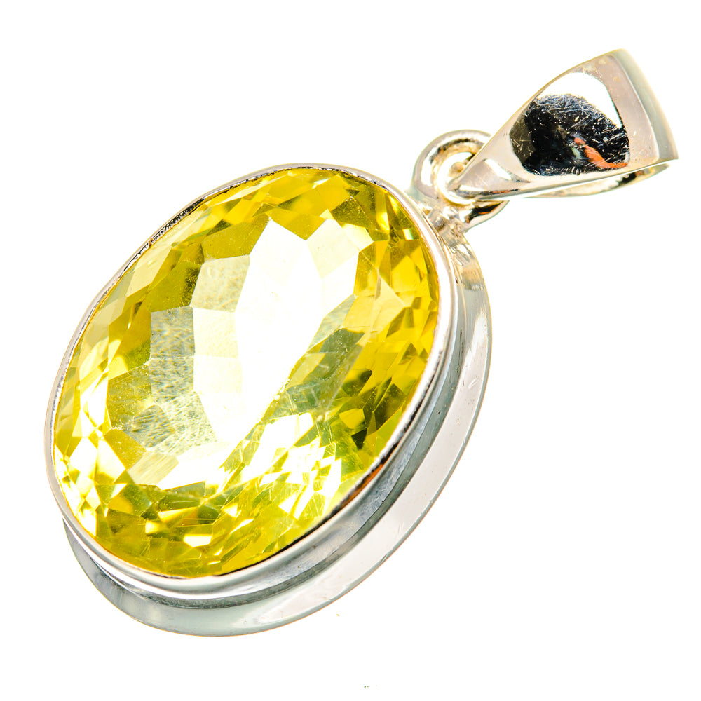 Lemon Quartz Pendants handcrafted by Ana Silver Co - PD10058