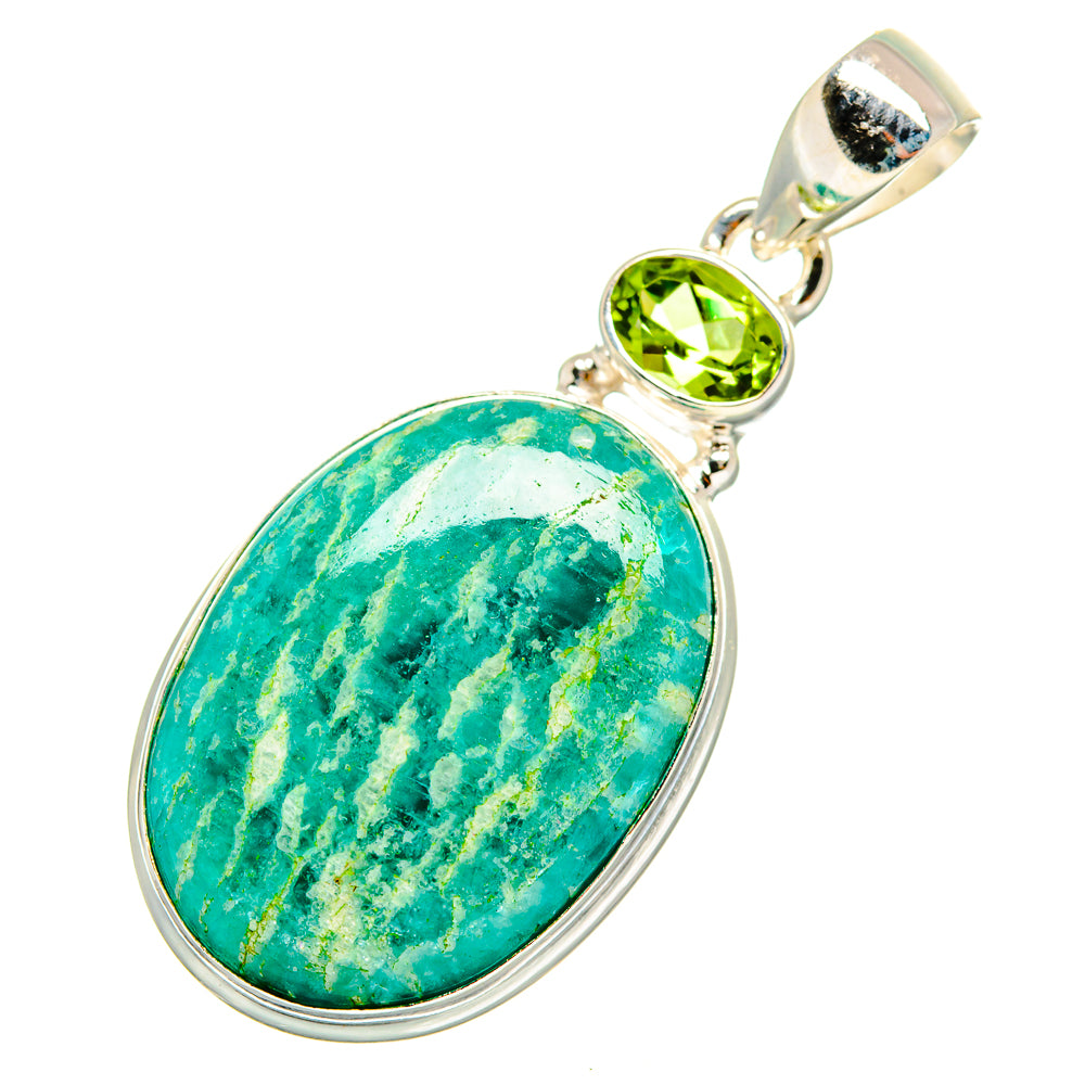 Amazonite Pendants handcrafted by Ana Silver Co - PD10077