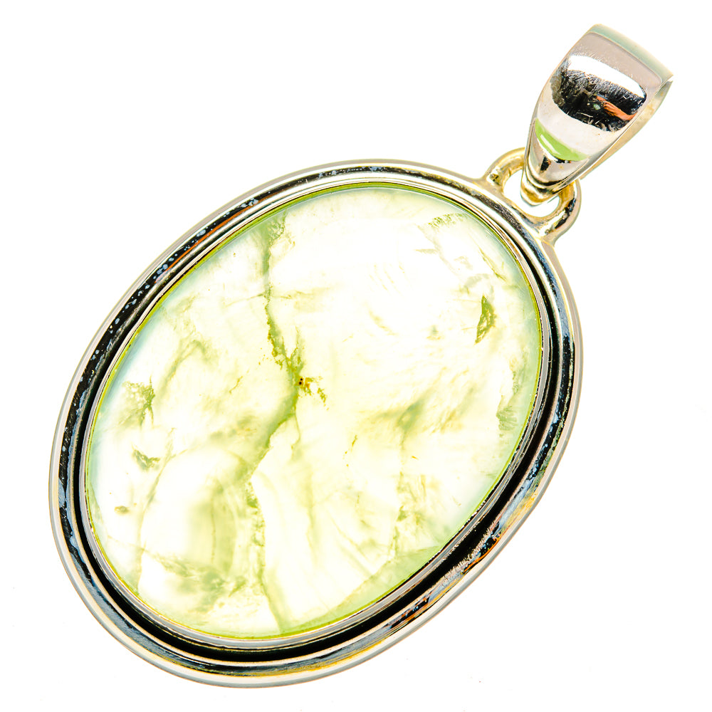 Prehnite Pendants handcrafted by Ana Silver Co - PD10081