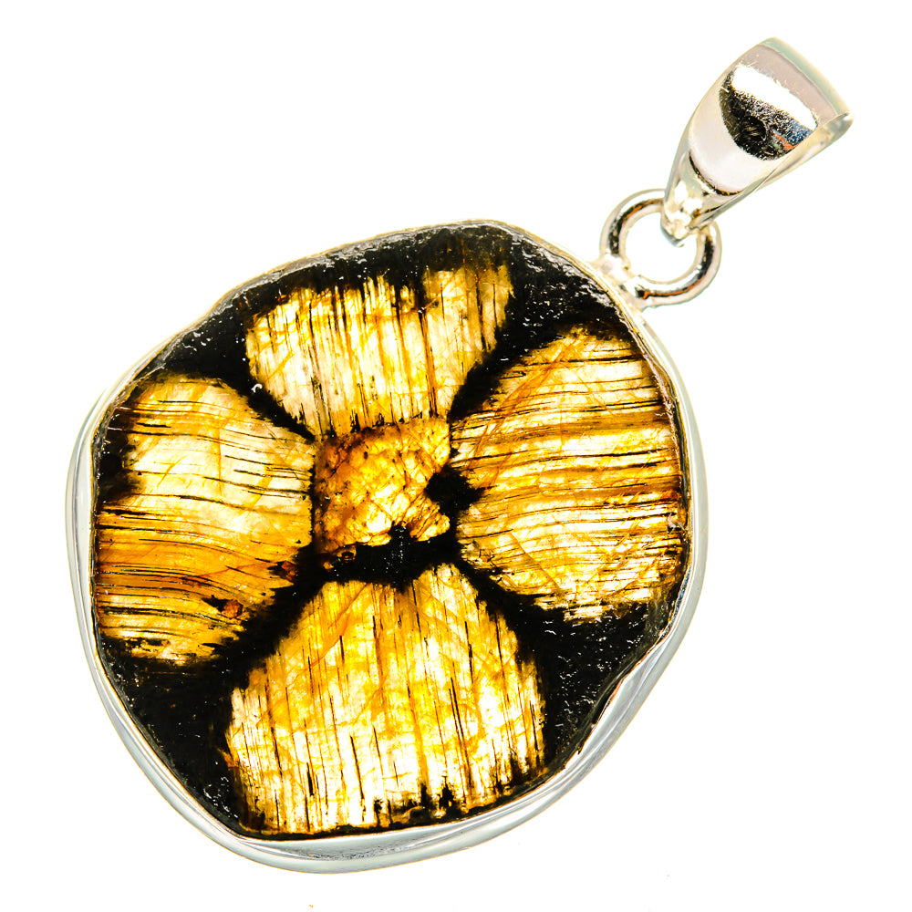 Chiastolite Pendants handcrafted by Ana Silver Co - PD10091