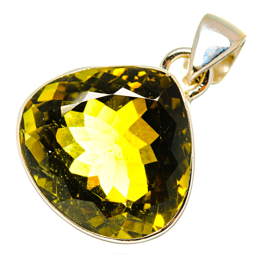 Olive Quartz Pendants handcrafted by Ana Silver Co - PD10106