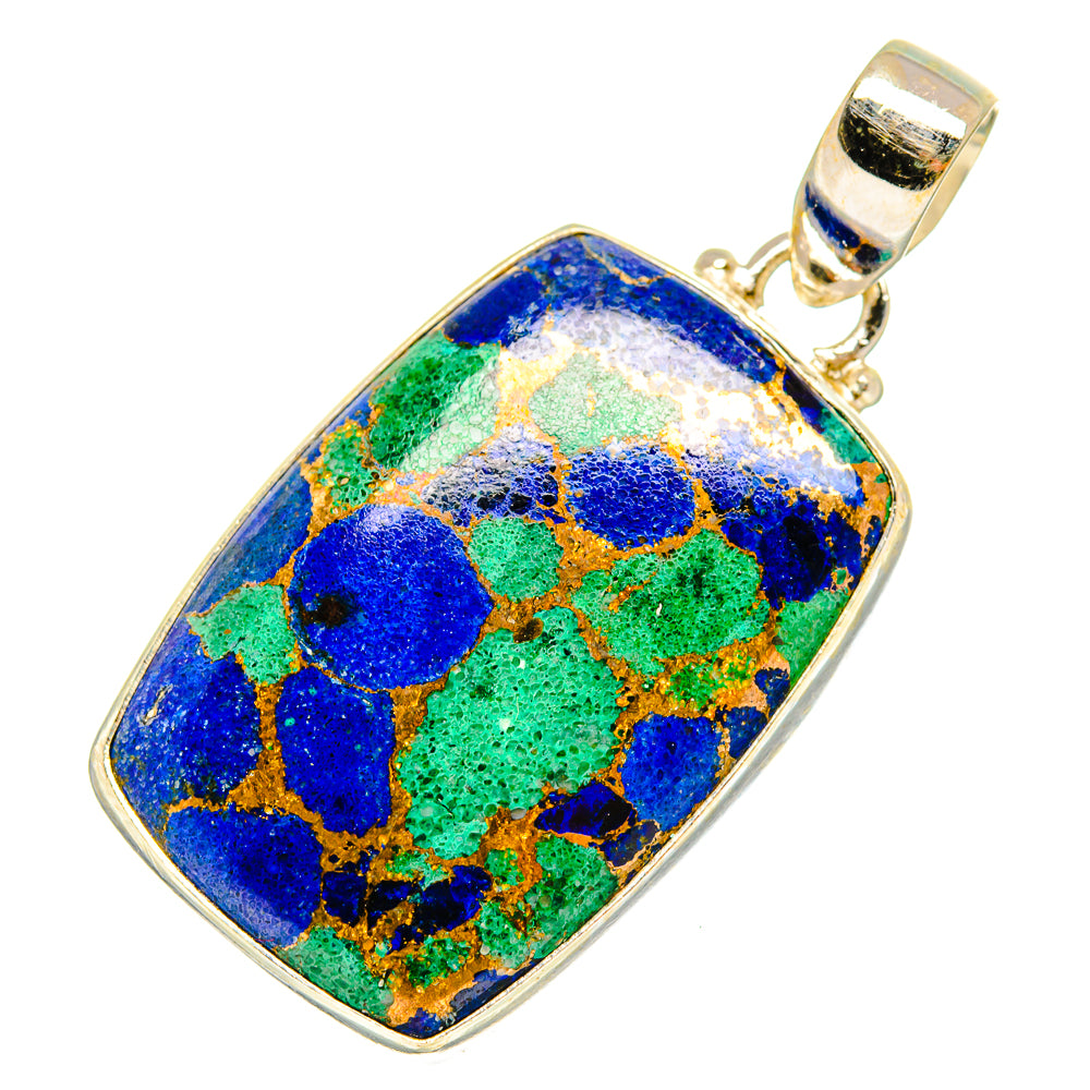 Copper Chrysocolla Pendants handcrafted by Ana Silver Co - PD10126