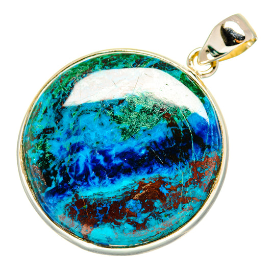 Chrysocolla Pendants handcrafted by Ana Silver Co - PD10153