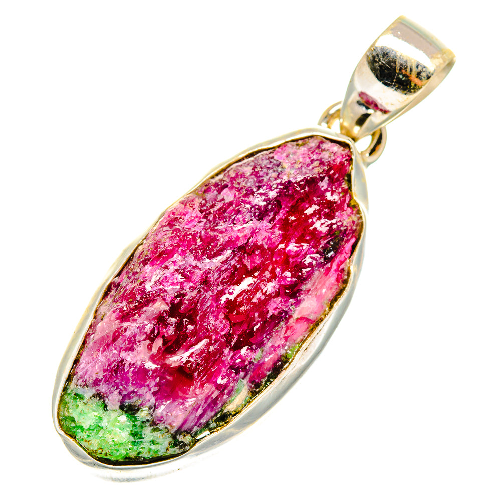 Ruby Zoisite Pendants handcrafted by Ana Silver Co - PD10154