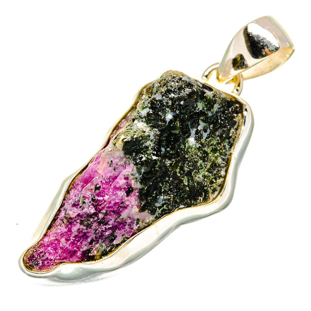 Ruby Zoisite Pendants handcrafted by Ana Silver Co - PD10178