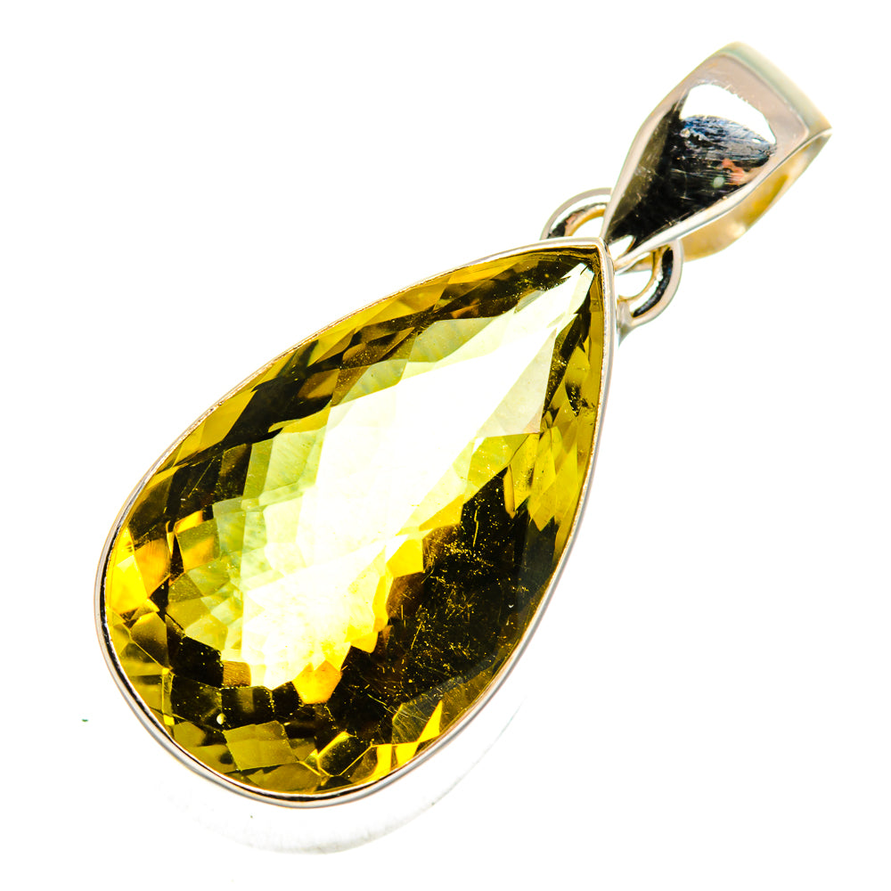 Olive Quartz Pendants handcrafted by Ana Silver Co - PD10208