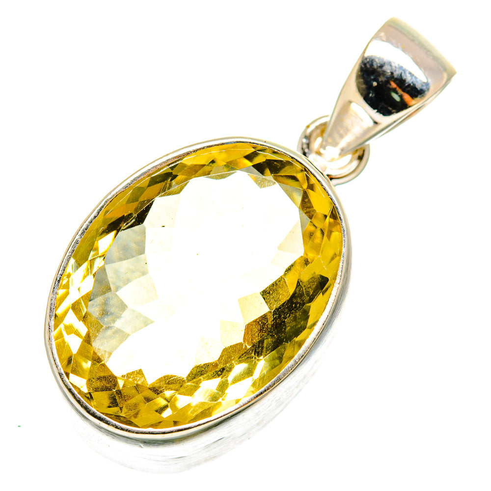 Lemon Quartz Pendants handcrafted by Ana Silver Co - PD10224