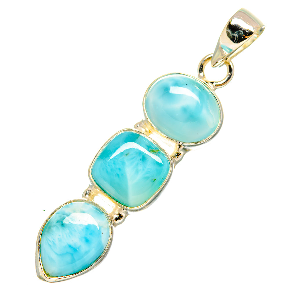 Larimar Pendants handcrafted by Ana Silver Co - PD10231