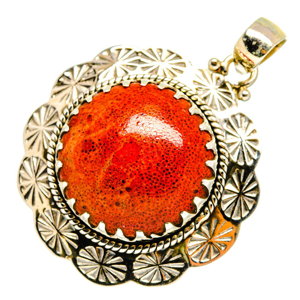 Sponge Coral Pendants handcrafted by Ana Silver Co - PD10263