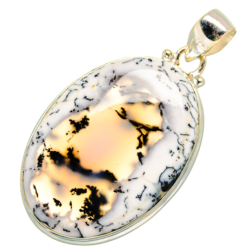 Dendritic Opal Pendants handcrafted by Ana Silver Co - PD10332