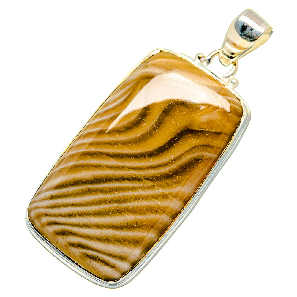 Striped Flint Pendants handcrafted by Ana Silver Co - PD10342