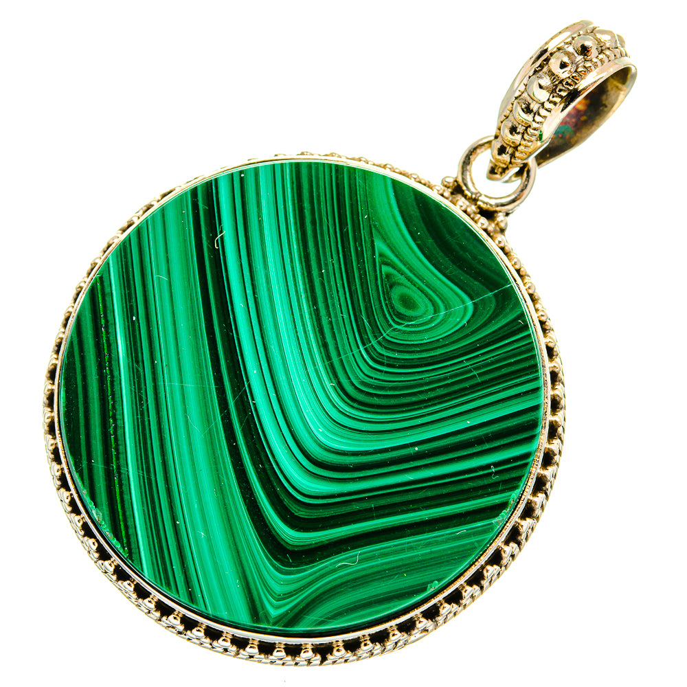 Malachite Pendants handcrafted by Ana Silver Co - PD10371
