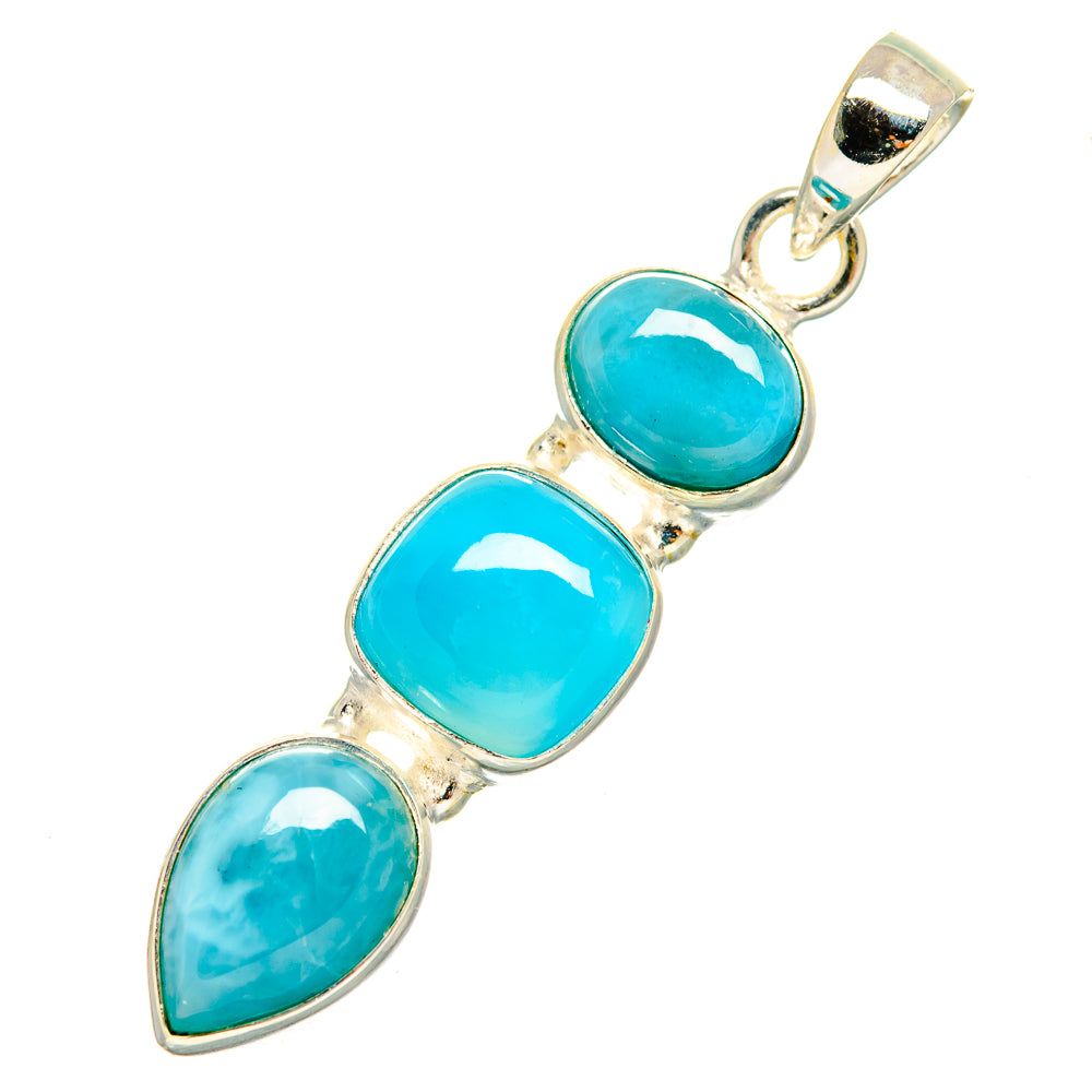 Larimar Pendants handcrafted by Ana Silver Co - PD10398
