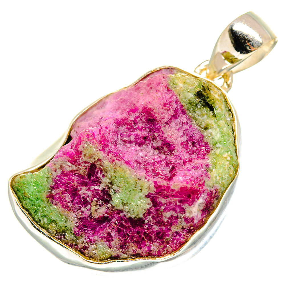 Ruby Zoisite Pendants handcrafted by Ana Silver Co - PD10474