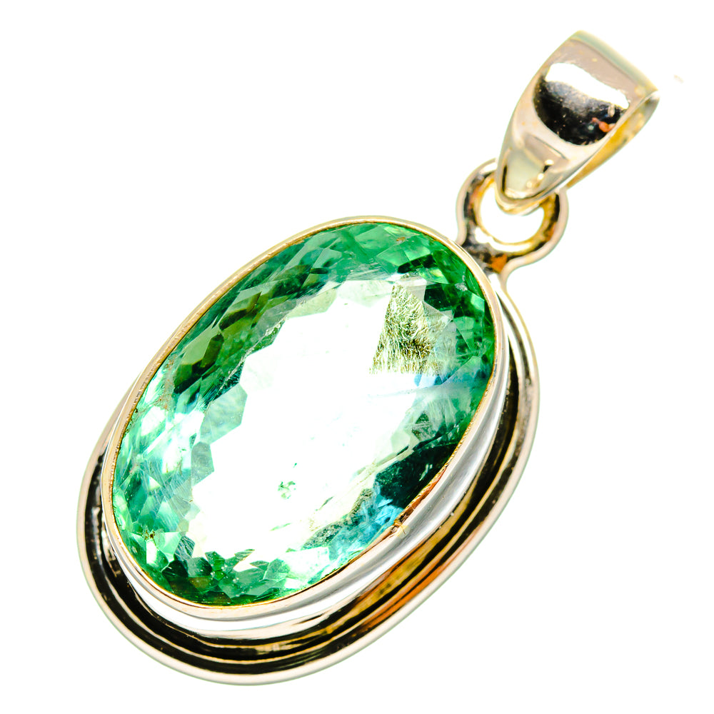 Green Fluorite Pendants handcrafted by Ana Silver Co - PD10500