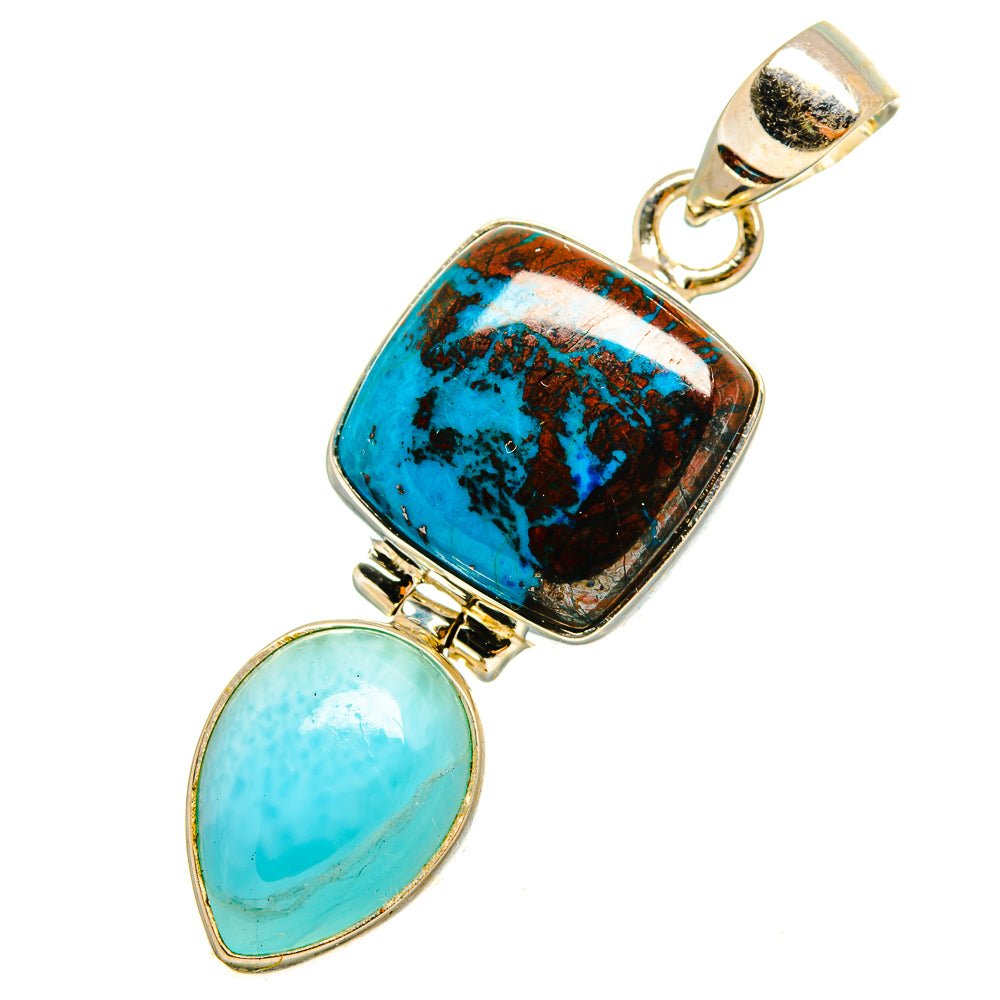 Shattuckite Pendants handcrafted by Ana Silver Co - PD10547