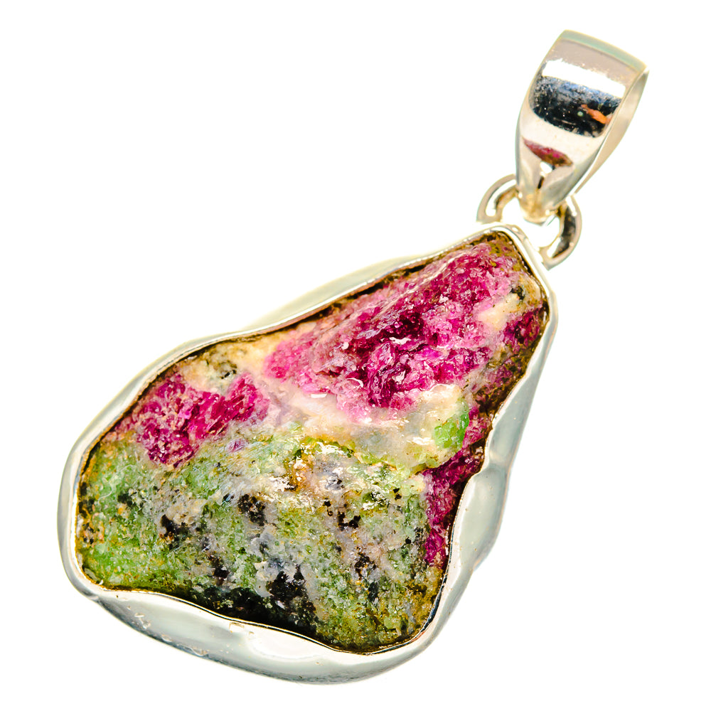 Ruby Zoisite Pendants handcrafted by Ana Silver Co - PD10596