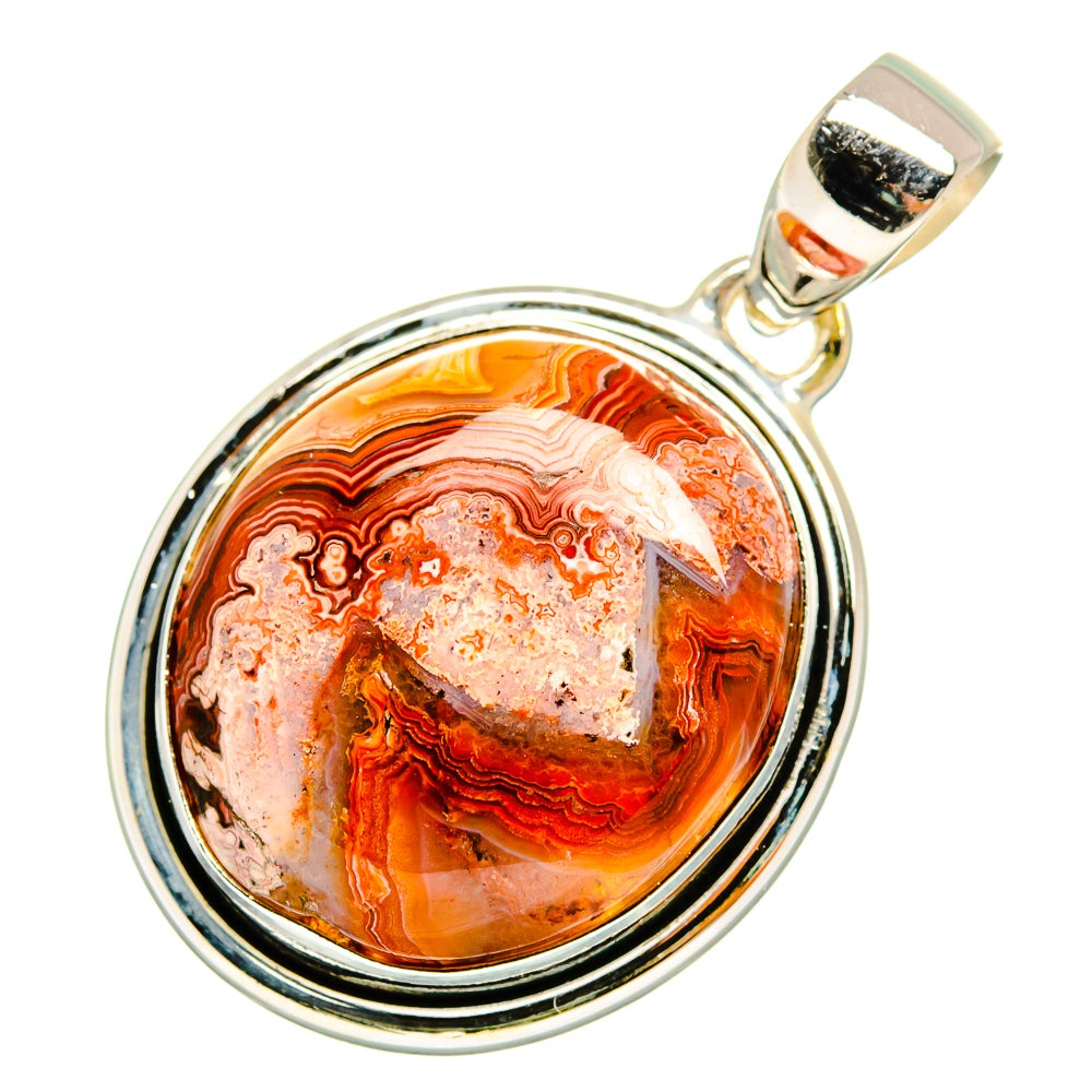 Crazy Lace Agate Pendants handcrafted by Ana Silver Co - PD10600