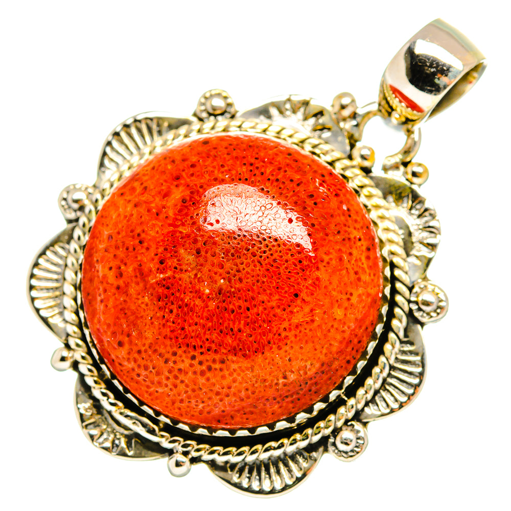 Sponge Coral Pendants handcrafted by Ana Silver Co - PD10608